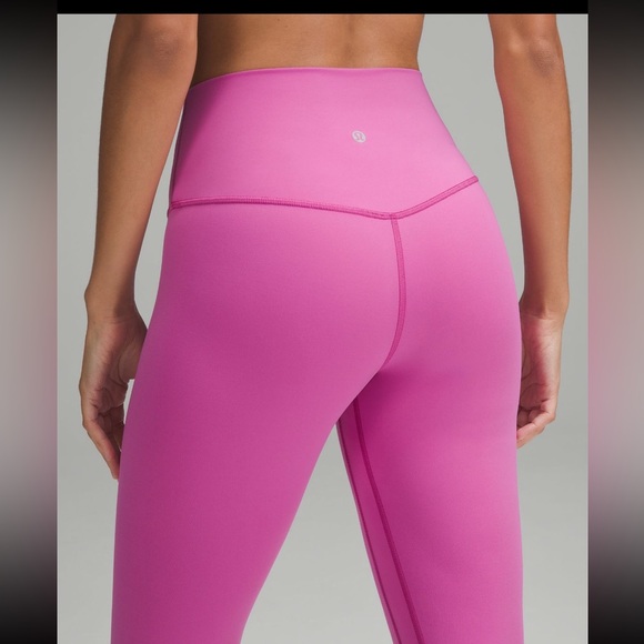 LULULEMON ALIGN HIGH RISE LEGGINGS 28”  POW PINK COLOR SIZE 14 NWT… - Picture 3 of 4